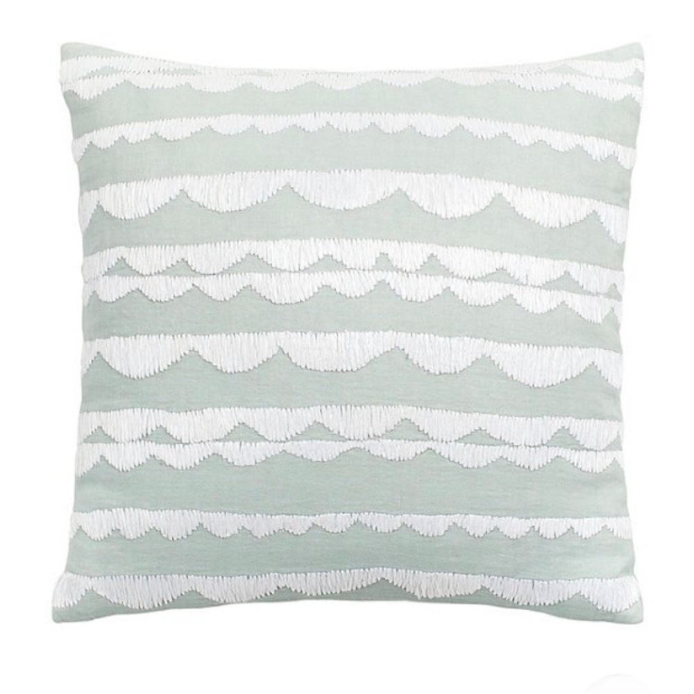 Kate spade Scallop Row Mint Decorative Pillow